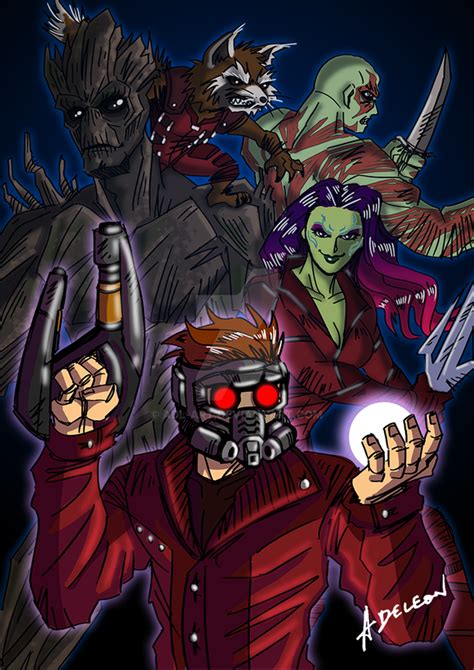 Guardians Of The Galaxy By Adl Art On Deviantart