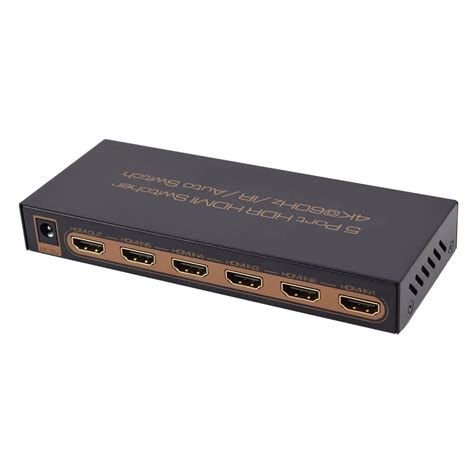 5 Port HDMI Switch Switcher HDMI Splitter HDMI Port Support 4K 60HZ