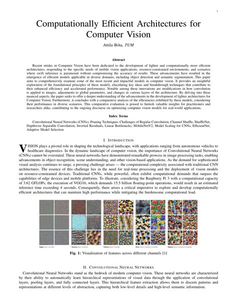 Pdf Computationally Efficient Architectures For Computer Vision