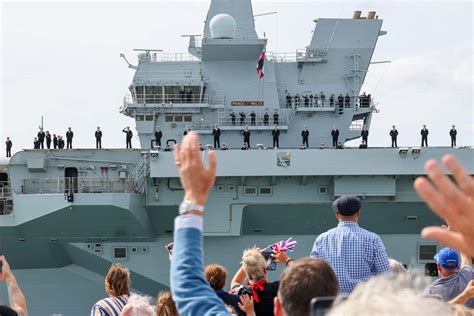 The $3.85bn HMS Prince of Wales has set sail for the US - Britain's largest aircraft carrier ...