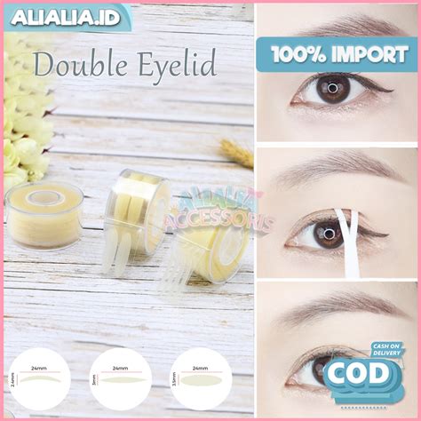 Jual Skot Mata Jaring Double Side Eyelid Roll Tape Stiker Lipatan