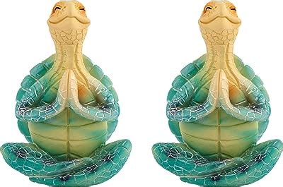 Amazon Hodao Pcs Sea Turtle Yoga Figurines Decorations Summer