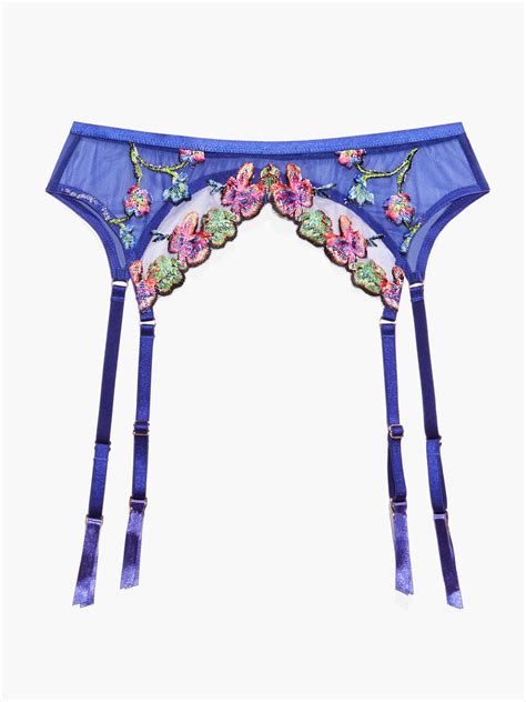 Western Wildflower Garter Belt In Blue And Purple Savage X Fenty