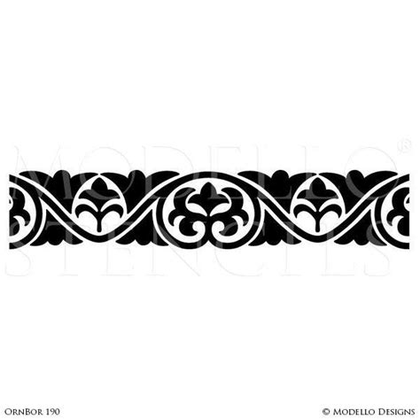 A Black And White Border With An Ornate Design In The Middle On A