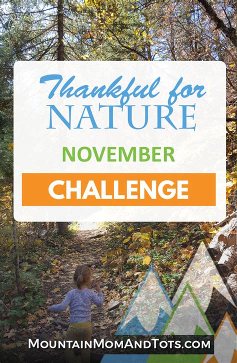 Thankful for NATURE: November Outdoor Challenge - Mountain Mom and Tots