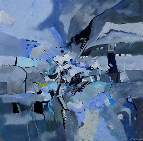 Eternal Blues By Pol Henry Ledent Oil Painting On Canvas Subject