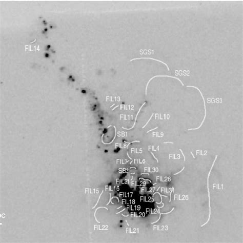 Fig A Continuum Subtracted H Image Of Ngc Position And