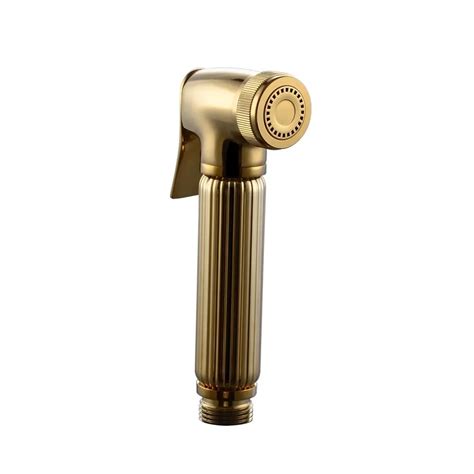 Luxury Gold Brass Toilet Handheld Bidet Sprayer Toilet Attachment Cloth Diaper Sprayer Bathroom ...