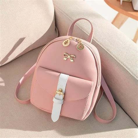 Mini Mochila De Couro Pu Para Mulheres Mochila Graciosa Fofa Bolsas