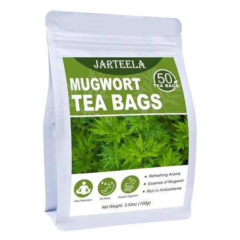 Amazon Jarteela Mugwort Tea Bag 2g X 50 Count Pure Mugwort