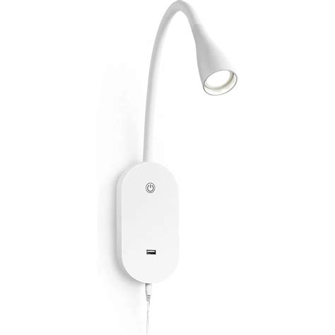 All White Led Reading Light For Bed Foter