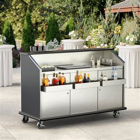 Advance Tabco Amd 6b 74 Heavy Duty Portable Bar With Stainless Steel