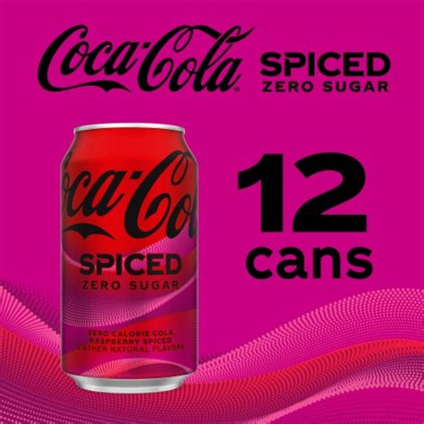 Coca Cola® Zero Sugar Spiced Raspberry Soda Cans 12 Pk 12 Fl Oz Kroger