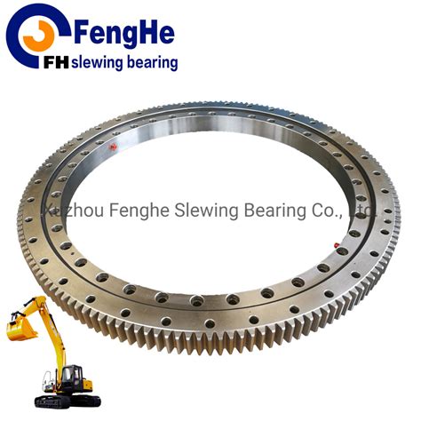 Light Weight Slew Rings Bearings With External Gear China Light Type