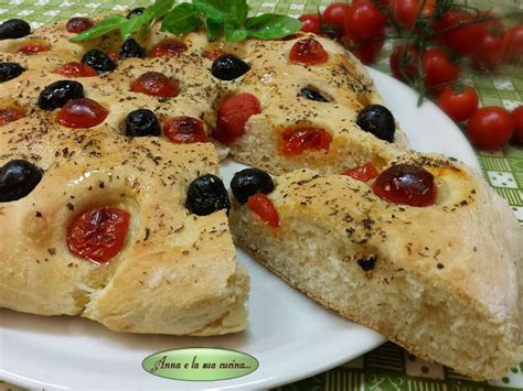 Focaccia Con Pomodorini E Olive Anna E La Sua Cucina