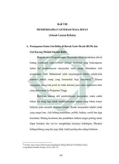 Pendampingan Problem Status Gizi Balita Di Bawah Garis Merah Bgm Dan