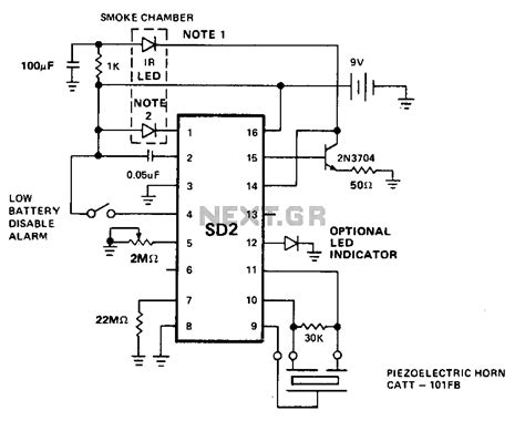 Photoelectric Smoke Detector Circuit Diagram