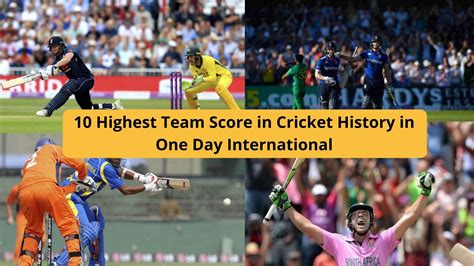 Top 10 Highest Team Score In Cricket History In One Day International