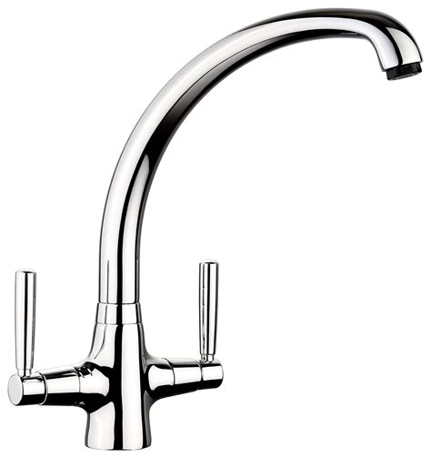 Rangemaster Aquavibe Monobloc Chrome Dual Lever Kitchen Sink Mixer Tap