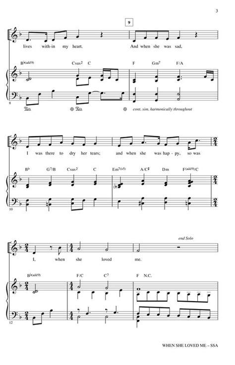 When She Loved Me Sheet Music by Audrey Snyder (SKU: 00212533 ...