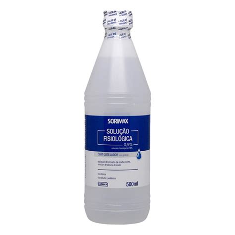 Soro Fisiologico 0 9 Cloreto De Sodio Sorimax 500ml