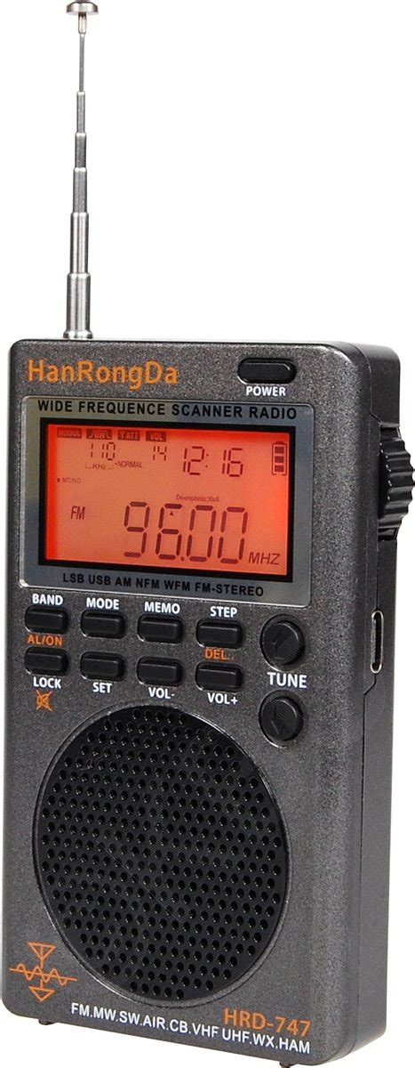 Hanrongda Hrd Radio Wereldontvanger Fm Mw Sw Ssb Lsb