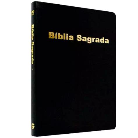 Bíblia Sagrada Slim ARC Capa Luxo Preta Betel Center Gospel