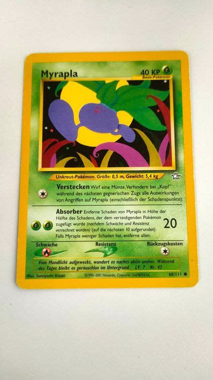 Myrapla Pokemon Neo Genesis Kaufen Auf Ricardo