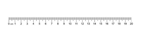 Ruler 20 Cm Measuring Tool Ruler Graduation Ruler Grid 20 Cm Size ...