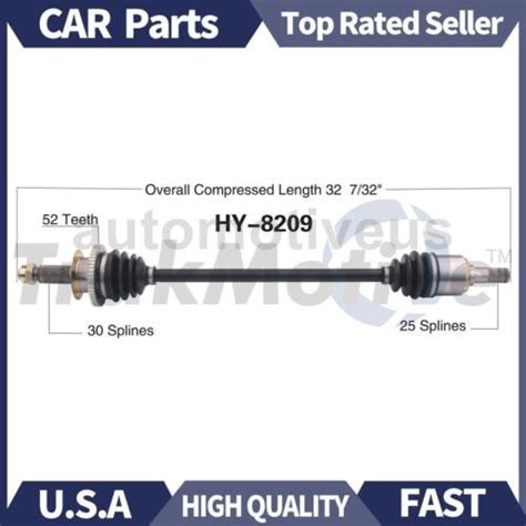 Rear Right Cv Axle Shaft Cv Joint Trakmotive For Hyundai Santa Fe 2010 2011 2012 Ebay