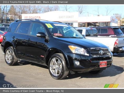 Black 2011 Toyota Rav4 V6 Sport 4wd Dark Charcoal Interior