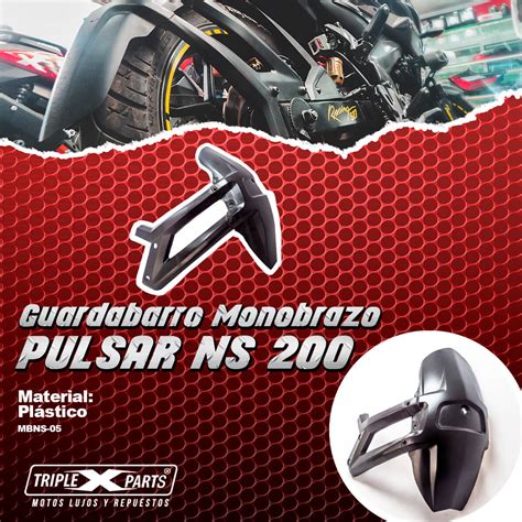 Guardabarro Monobrazo Pulsar NS 200 MV TRIPLE X PARTS