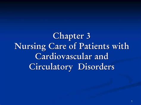 Ppt Chapter 3 Nursing Care Of Patients With Cardiovascular And