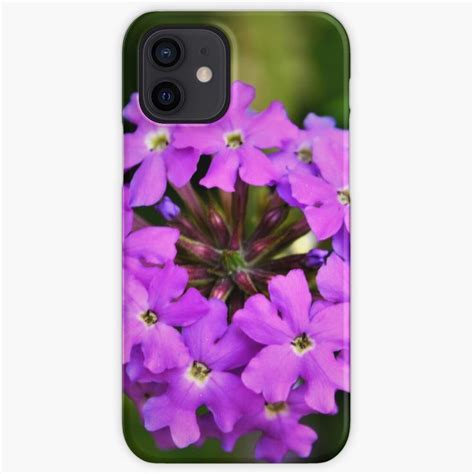 Purple Flowers Top View Iphone Case By Ccc2021