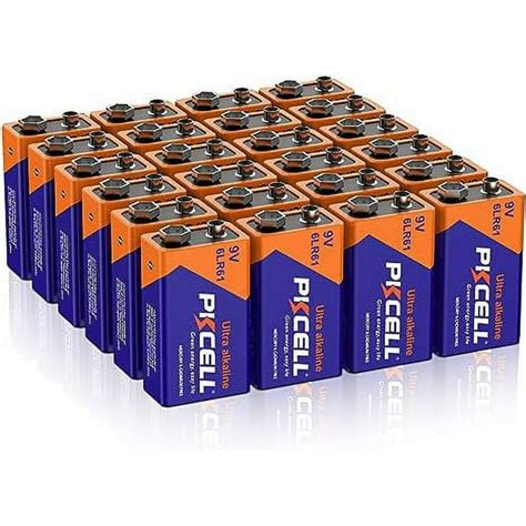 Pkcell 9v Batteries Super Alkaline 9 Volt Battery 24 Count Garage Door Batteries