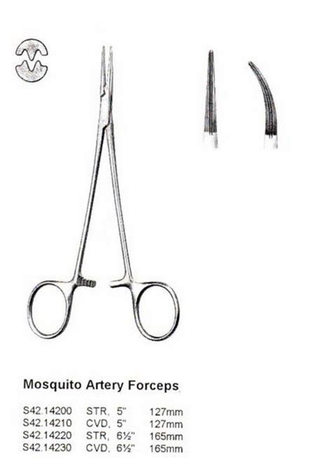 Mosquito Artery Forceps Curved Mm Surgical Instruments