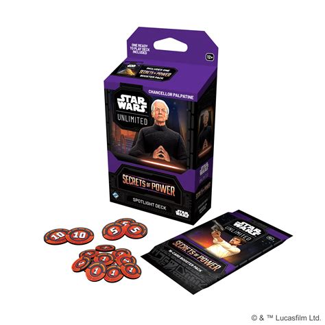 Star Wars: Unlimited Secrets of Power Spotlight Deck Chancellor Palpatine