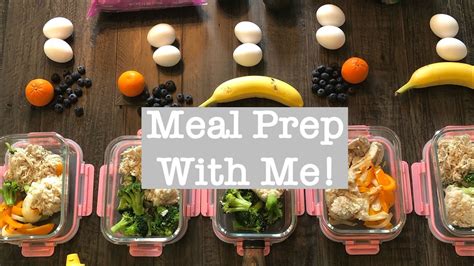 Meal Prep With Me Easy Meal Prep Youtube