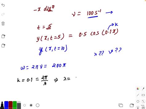 Solved Consider A Wave Propagating In The X Direction Whose Frequency