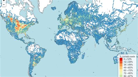 Map Reveals World's Straightest Roads Run Through American Midwest ...