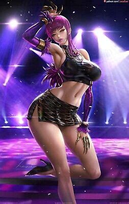 Game Lol Evelynn Big Boobs Sexy Naked Anime Girl Hd Print Canvas Poster