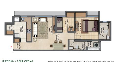 Lodha Amara 1 Bhk Floor Plan - floorplans.click