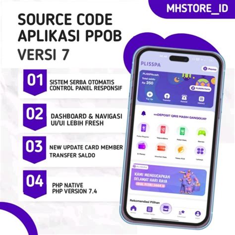 Jual Source Code Ppob V7 Tampilan Baru Aplikasi Pulsa Aplikasi Ppob Shopee Indonesia