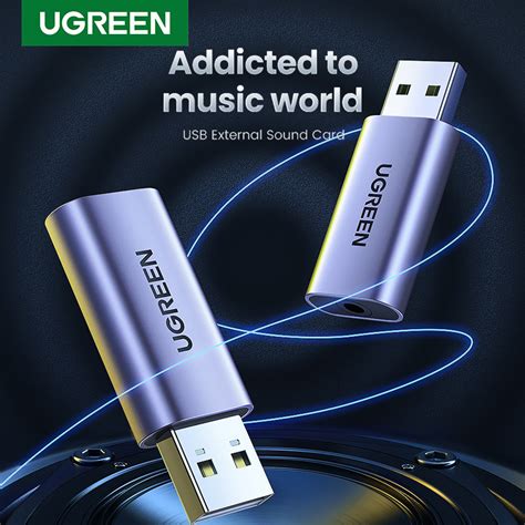 Ugreen Sound Card Usb To Mm Aux Interface External Sound Card To