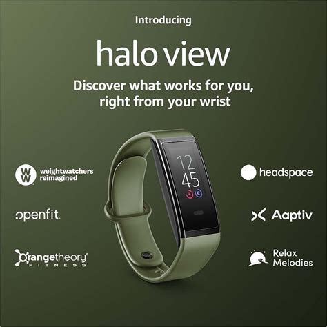 Amazon Halo View Fitness Tracker With Color Display For At A Glance