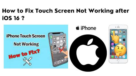 How To Fix Touch Screen Not Working After Ios 16 Touch Screen Not Working After Updating