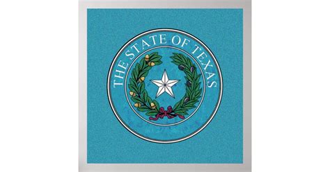 STATE SEAL OF TEXAS POSTER | Zazzle