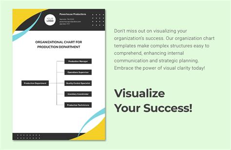 Organizational Chart for Production Department Template in Word ...