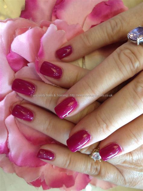 Eye Candy Nails And Training China Glaze Plum Polish Over Acrylic Nails