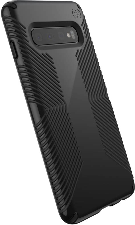 Best Buy Speck Presidio Glossy Grip Case For Samsung Galaxy S10 Black 124598 7715